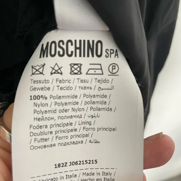 Moschino couture coat with logo - Picture 10 of 11